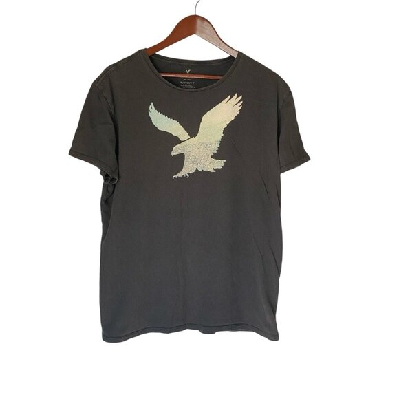 American Eagle Outfitters Other - American Eagle Gray S/S T-Shirt Men's Size L Slouchy T Eagle Logo